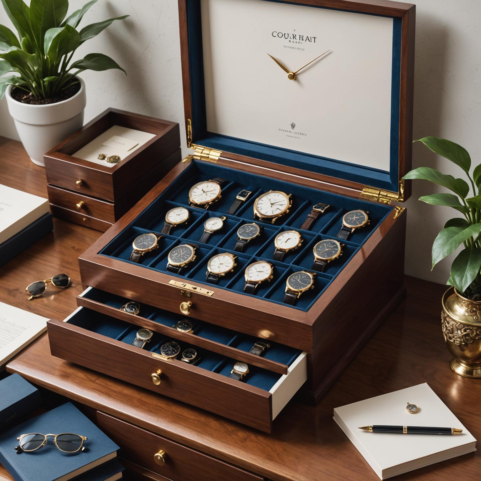 Elegante Uhrenspeicherboxen: Stil erfüllt die Funktionalität