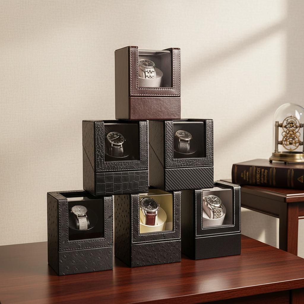 The Elegance of Leather Automatic Single Watch Winder