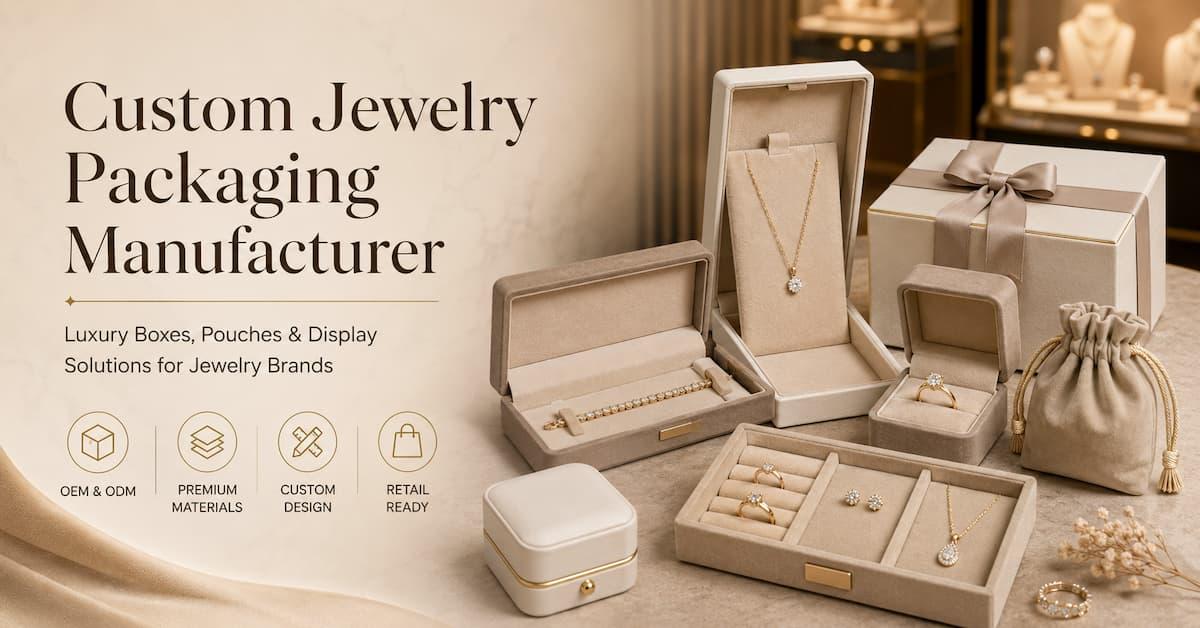 Custom Jewelry Packaging Manufacturer: How to Choose the Right Supplier for Your Brand?