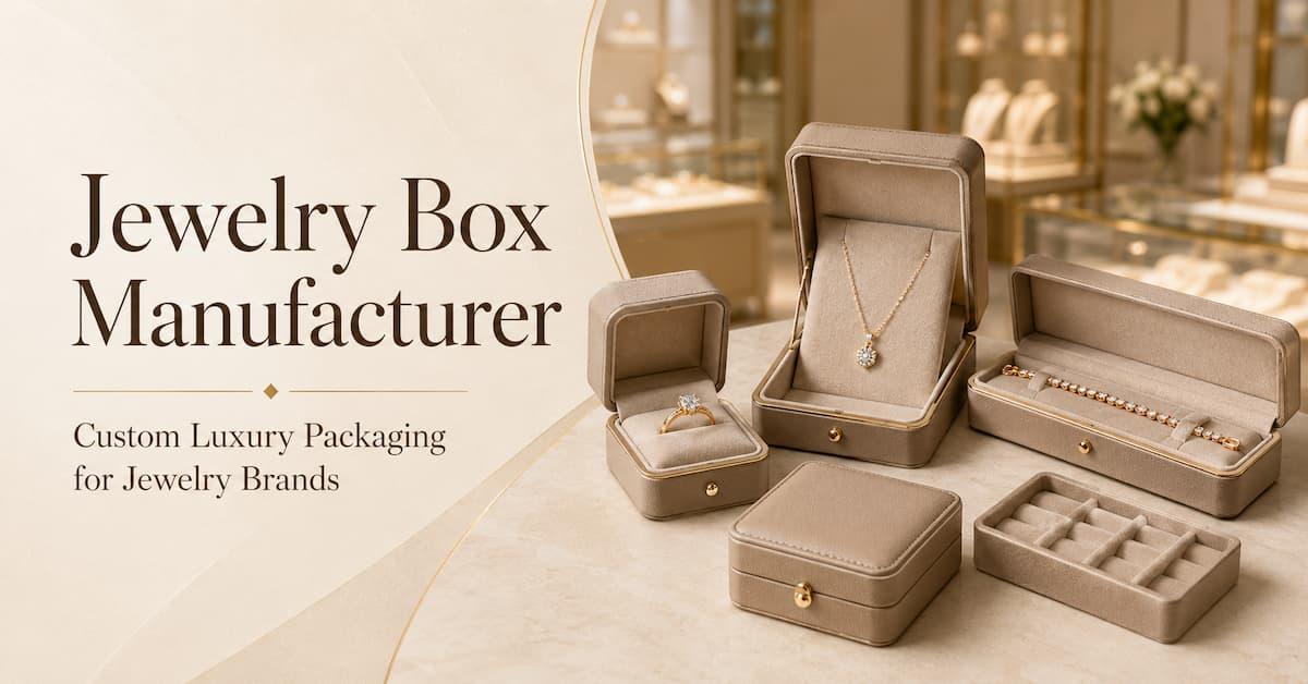 Jewelry Box Manufacturer: How to Choose the Right Supplier for Brand Packaging?