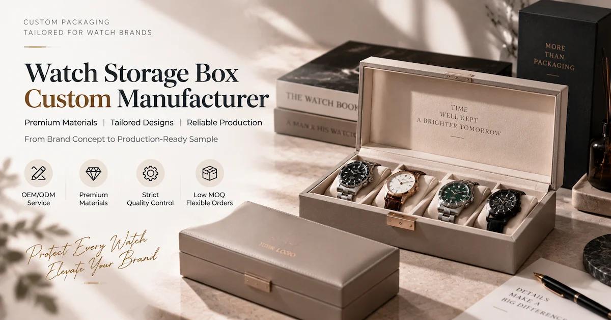 Watch Storage Box Custom Manufacturer: From Brand Concept to Production-Ready Sample