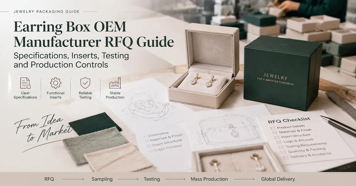 Earring Box OEM Manufacturer RFQ Guide: Specifications, Inserts, Testing and Production Controls