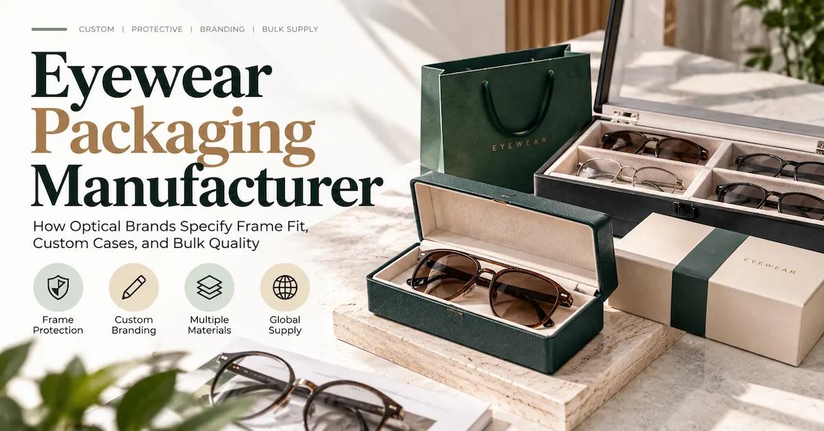Eyewear Packaging Manufacturer: How Optical Brands Specify Frame Fit, Custom Cases, and Bulk Quality