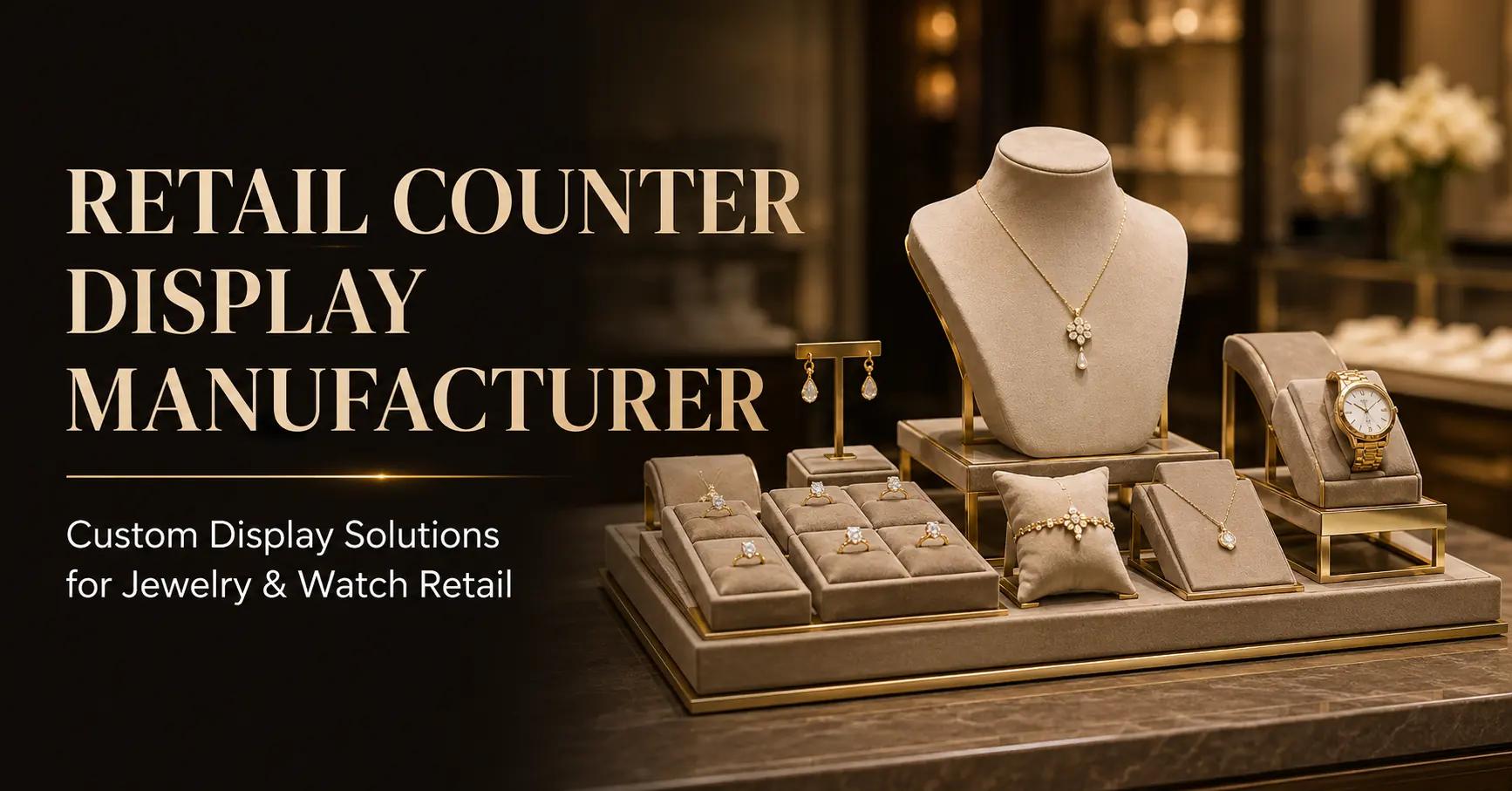How to Choose a Retail Counter Display Manufacturer for Jewelry, Watch and Gift Brands?