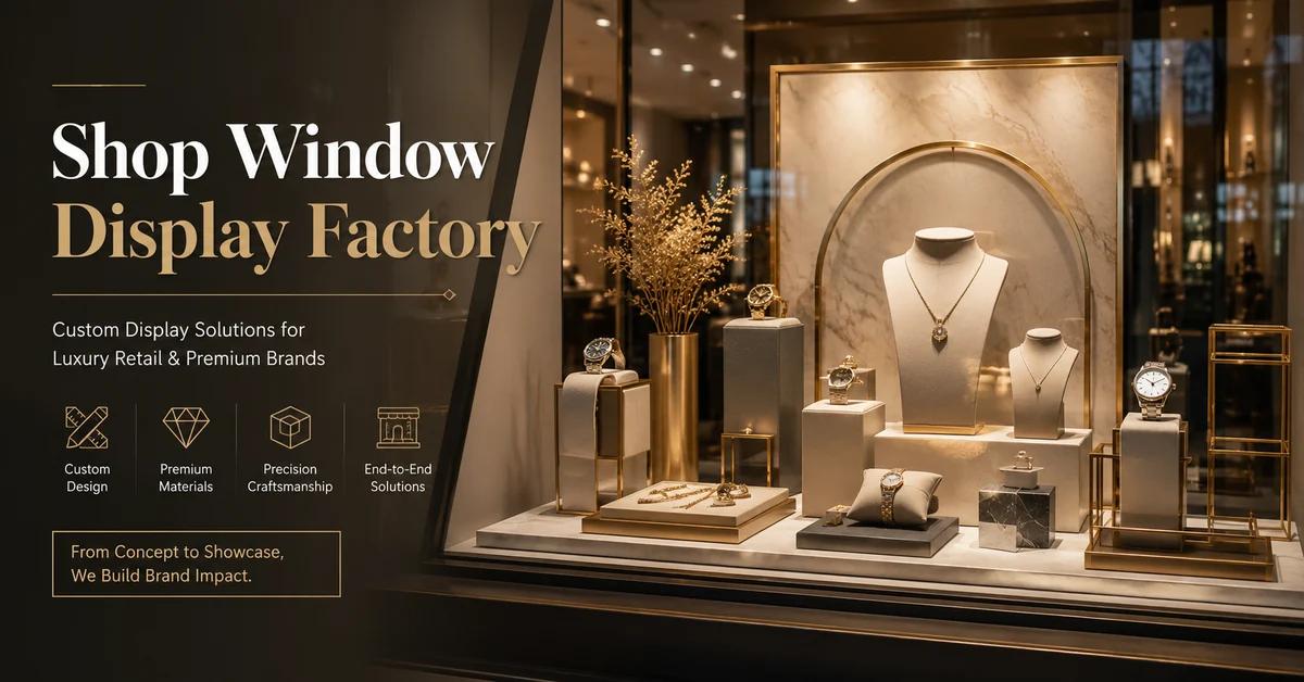 How to Choose a Shop Window Display Factory for Retail Brands?