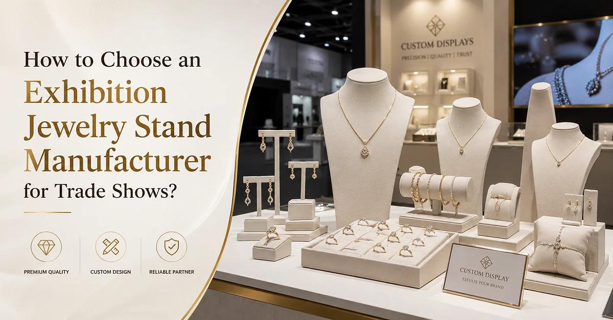 How to Choose an Exhibition Jewelry Stand Manufacturer for Trade Shows?