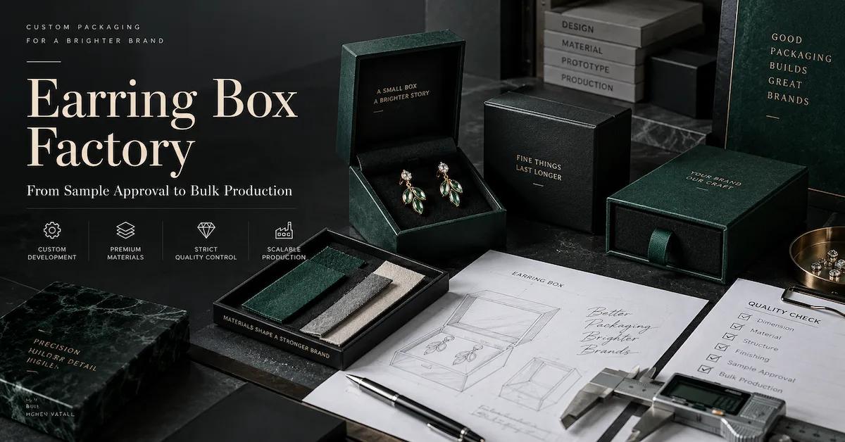 Earring Box Factory: How Jewelry Brands Control Sample-to-Bulk Consistency