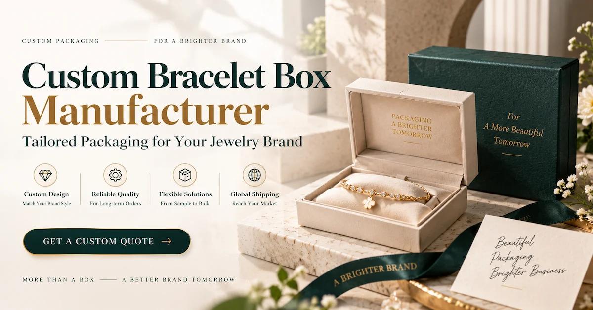 Bracelet Box Custom Manufacturer: Plan a Consistent Packaging Range for Jewelry Brands