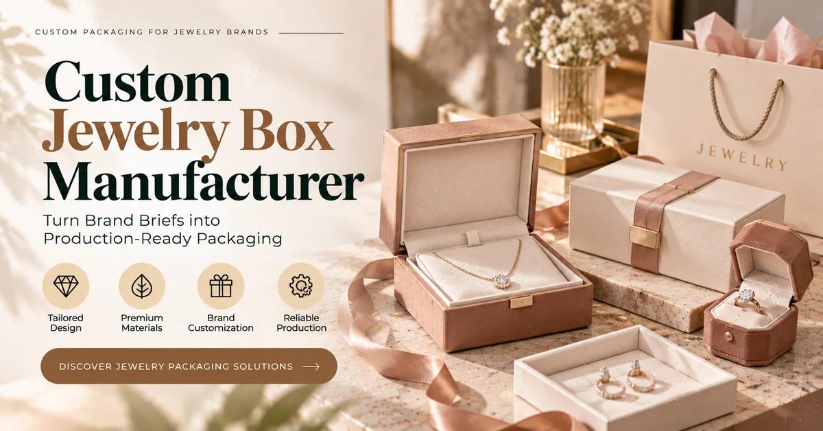 Custom Jewelry Box Manufacturer: Turn Brand Briefs into Production-Ready Packaging