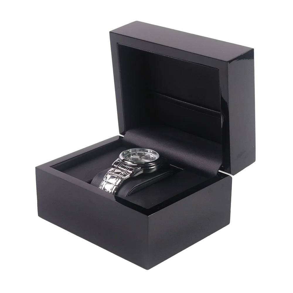 WB048 Laque Noir Piano Personnaliser Boîte à Montres